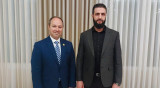 Image of Rep. Stutzman And Syrian President Ahmad al-Sharaa
