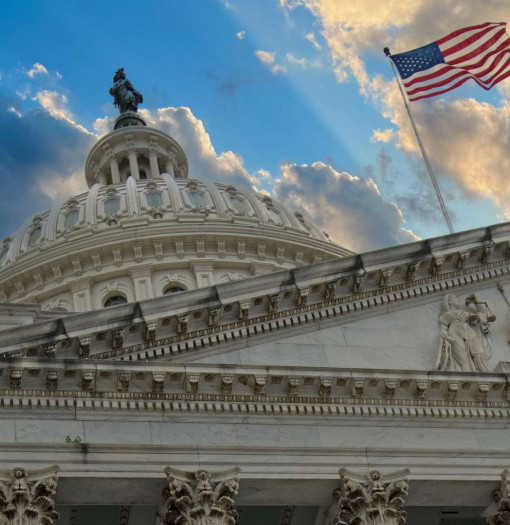 United States Capitol Building in the morning